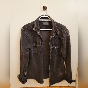 Unisex Zara Black Jean Jacket Large